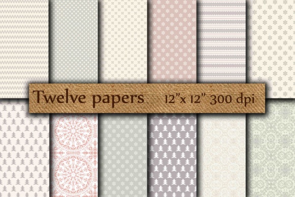 12 Printable Winter Papers: Festive Digital Backgrounds for Crafting, Design & Holiday Projects