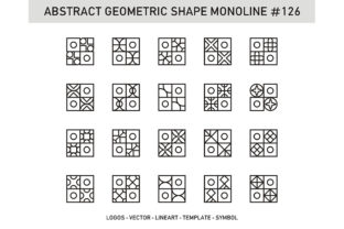 Abstract Geometric Shape Monoline 126: Clean, Scalable, and Ready for Real Projects