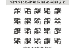Abstract Geometric Shape Monoline 162: Clean, Scalable, and Ready for Real Projects