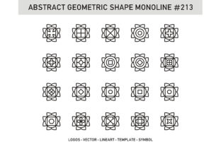 Abstract Geometric Shape Monoline 213: A Strategic Design Asset for Intentional Visual Communication