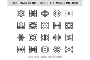 Abstract Geometric Shape Monoline 88: Clean, Scalable, and Ready for Real Work