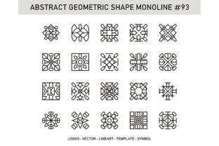 Abstract Geometric Shape Monoline 93: A Refined Monoline Design for Precision and Versatility