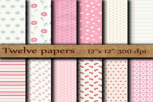 Pink Scrapbook Papers